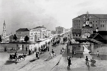 Императорский почтамт на Мясницкой улице в Москве, 1835 г.