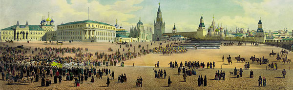 Парад в Московском Кремле. Индейцев Д.С., Дж. Дациаро, 1850 г.