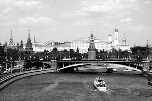 Кремль, вид с Москва-реки. Москва, 2000 г.