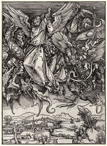 Дюрер А. Битва архангела Михаила с драконом. 1498 г.