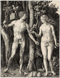 Адам и Ева. Альбрехт  Дюрер, 1504 г.