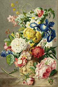 Цветы. Букет. ,  с акварели Х. Хенстенбург, ок. 1700.