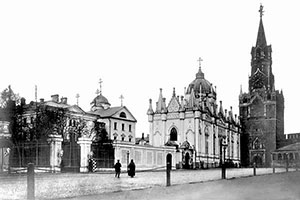 Фотография Старой Москвы. Спасская башня. Москва, 1905 г.