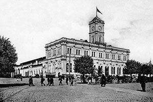 Фотография старой Москвы. Николаевский вокзал. Москва 1900 г.