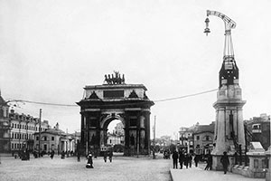 Тверская Застава и Триумфальные ворота. 1910 г. Москва