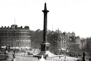 Лондон Трафальгардская Площадь 1910