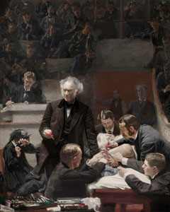 Картина в кабинет врача. Анатомический театр, 1900 г.