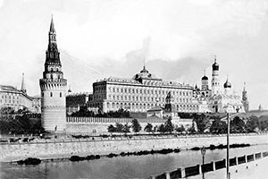 Фотография Старой Москвы. Панорама Кремля, Свиблова башня