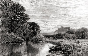 Гравюра (принт)  Замок Виндзор 1892 г.