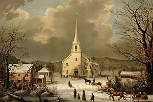Зимний Пейзаж, с картины, 1890 г.