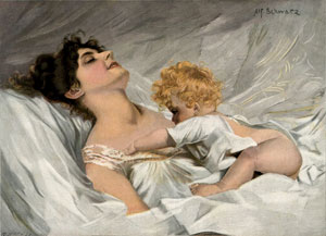 Мама проснись! с ксилографии А. Шварца , 1895 г.