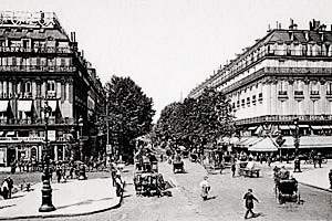 Bulevard des Capucines. Paris, 1900, photo