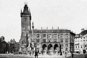 Постер Фото Праги 1893.  Городская ратуша.