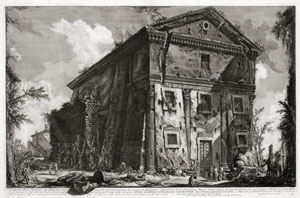 Veduta del tempio de Bacco. Рим. Италия. 1758 г. <br>Пиранези Д. Б. (1720-1778)