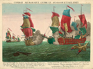 Бой у мыса Фламборо-Хед. 23 сентября 1779 г. между Великобританией и Америкой.
