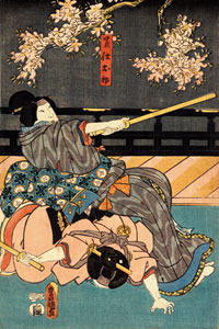 Служанка Охатсу, Утагава Тоёкуни (1769 - 1825)