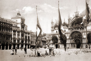 Башня часов на площади Святого Марка. Венеция, 1910