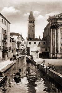 Rio S. Barnaba. Венеция, 1910