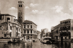 Canale di Cannaregio e Chiesa di S. Geremia. , 1910
